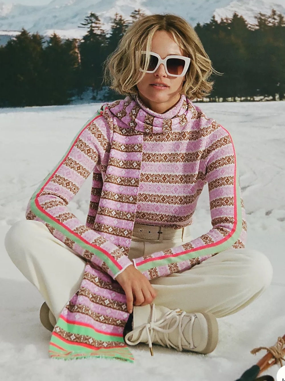 ANTHROPOLOGIE MAEVE Ski Slope Sweater XS